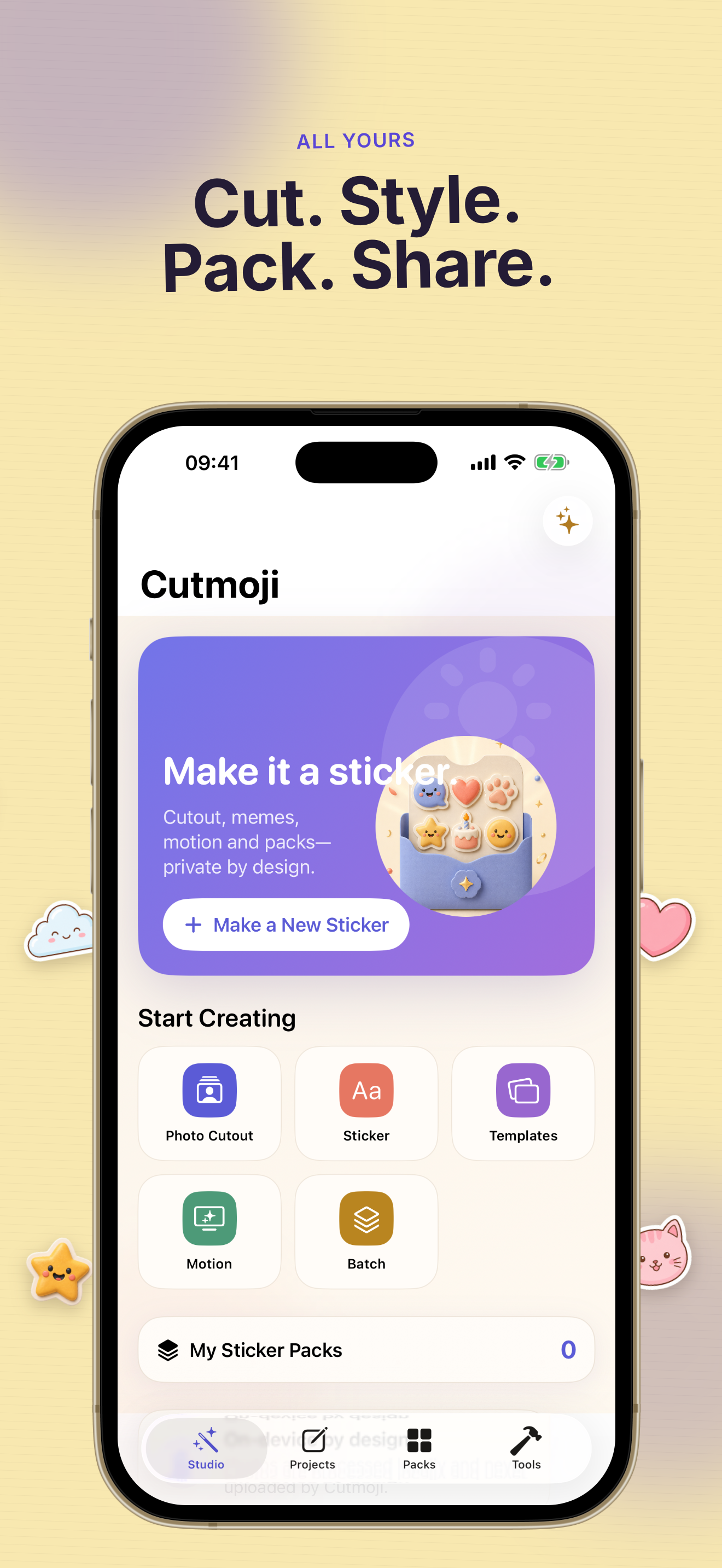 Cutmoji: Sticker Maker export presets for chat apps
